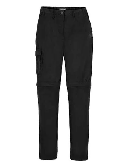 Craghoppers Expert Cargohose mit abnehmbaren Hosenbeinen für Damen, Black 8(34)/28, CEJ006