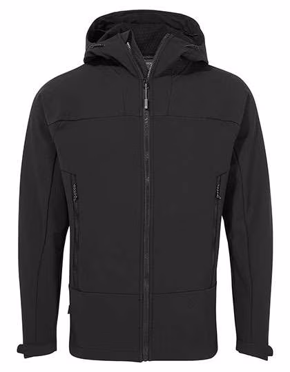 Craghoppers Expert Recycelte Softshell-Jacke mit Kapuze, Black S, CEL005