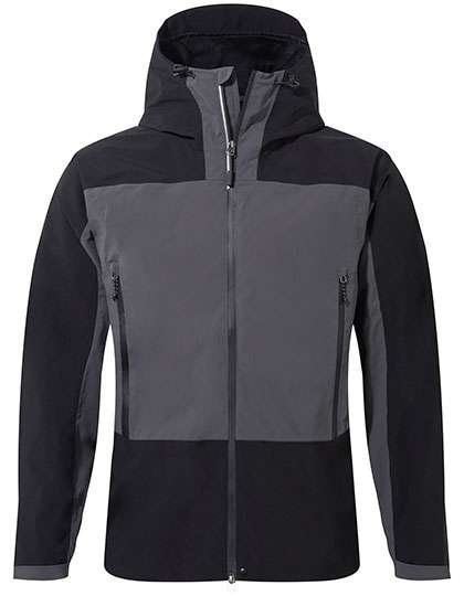 Craghoppers Expert Wasserdichte Outdoor-Jacke mit AquaDry-Stretch, Carbon Grey/Black XS, CEW004