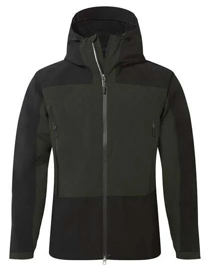 Craghoppers Expert Wasserdichte Outdoor-Jacke mit AquaDry-Stretch, Dark Cedar Green/Black S, CEW004
