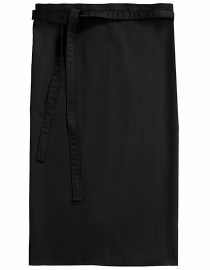 CG Workwear Bistro Apron Roma 80 made of Organic Cotton, Black 80 x 100 cm, CGW0122