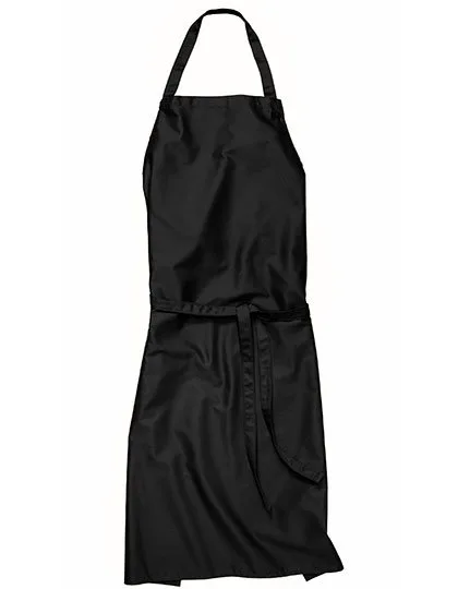 CG Workwear Apron Verona 90 made of Organic Cotton, Black 90 x 75 cm, CGW0131