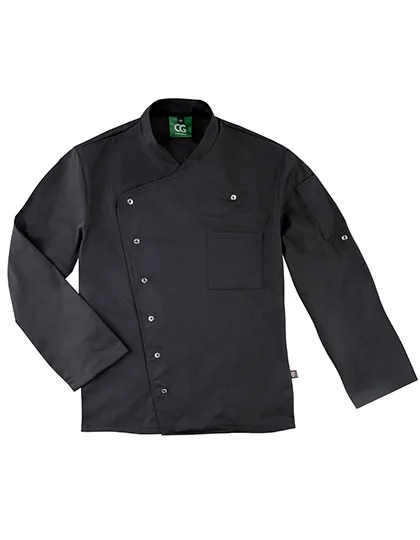 CG Workwear Kochjacke Turin GreeNature aus Bio-Baumwolle, Black 44, CGW03100