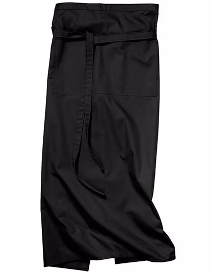 CG Workwear Grembiule da bistrot Roma Bag con tasca, Black 100 x 100 cm, CGW1260