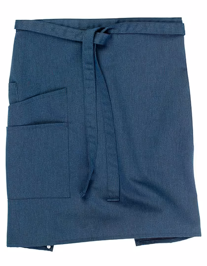 CG Workwear Tablier Bistro Vernazza avec Double Poche, Blue Melange 50 x 78 cm, CGW1272