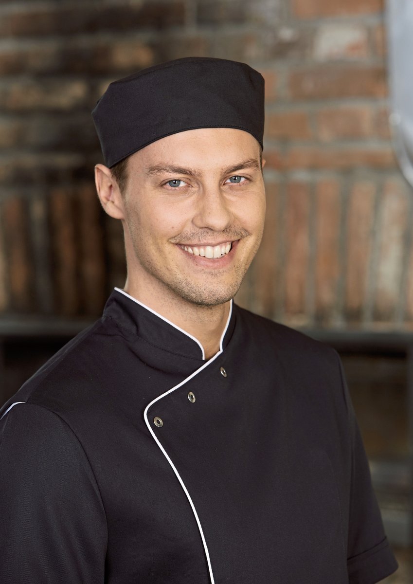 CG Workwear Kochmütze Pineto Classic, strapazierfähig, Black I (54-56 cm), CGW186