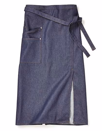 CG Workwear Denim Apron with Side Slits, Denim 80 x 100 cm, CGW4111