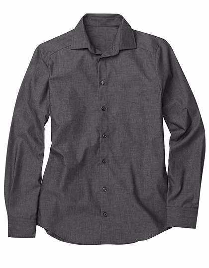 CG Workwear Männerhemd Borello meliert, pflegeleicht, Dark Grey S, CGW560