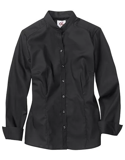 CG Workwear Damenbluse Corvara Slim Fit Schwarz, Black XS, CGW590