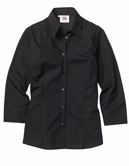 CG Workwear Damenbluse Troina mit Stretchanteil, Black XS, CGW600
