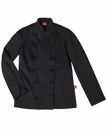 CG Workwear Veste de Cuisine Rimini, 65% Polyester pour Femme, Red 44, CGW9071