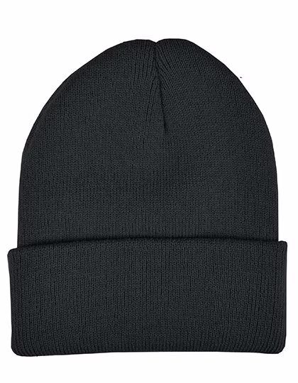 L-merch Gestrickte Kinder Mütze mit Bündchen, Navy One Size, CK3050