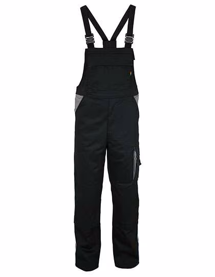 Carson Contrast Carson Kontrast Latzhose aus Baumwolle-Polyester, Black/Grey 25, CR483