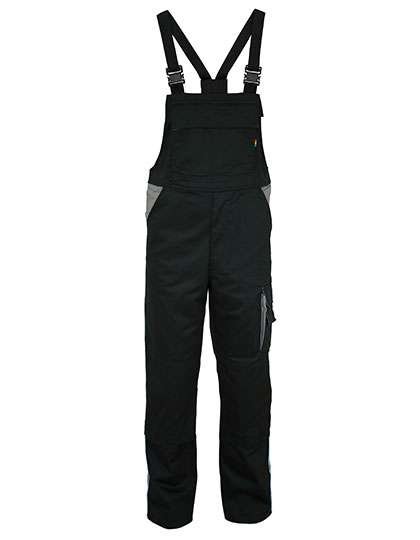 Carson Contrast Carson Kontrast Latzhose aus Baumwolle-Polyester, Black/Grey 25, CR483