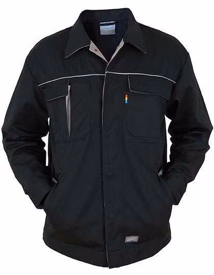 Carson Contrast Carson Kontrast Arbeitsjacke mit Reflektoren, Black/Grey 42, CR700