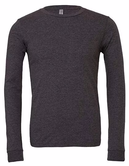 Canvas T-Shirt Manches Longues en Coton Airlume, Chiné, Dark Grey Heather XS, CV3501CVC