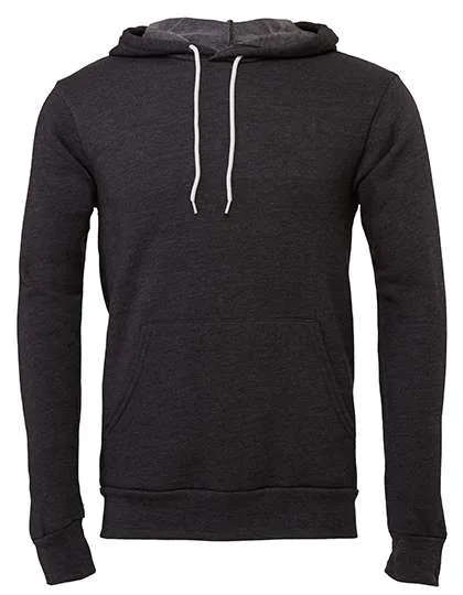 Canvas Felpa con cappuccio in pile con tasca canguro, Dark Grey Heather XS, CV3719