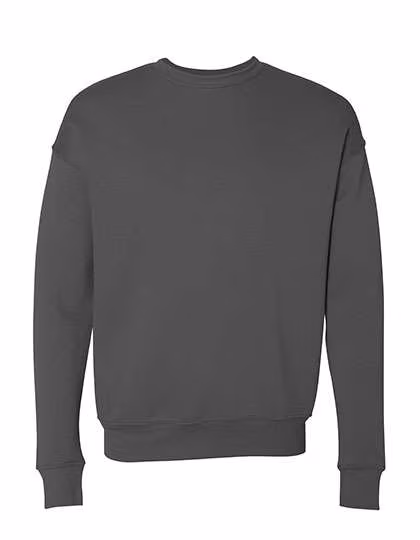 Canvas Sweat-Shirt en Polaire Sponge avec Épaules Tombantes, Asphalt (Solid) XS, CV3945