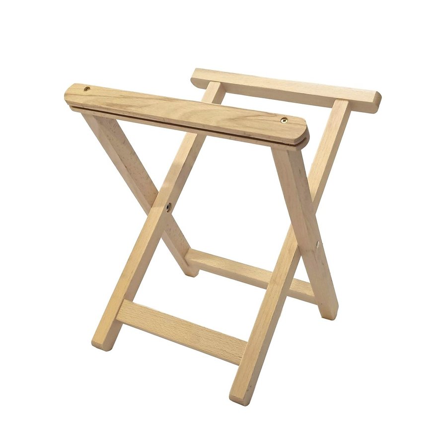 DreamRoots Faltbarer Buchenholz Hocker-Rahmen 110 kg, Standard 50 x 30 x 7 cm, DRL18