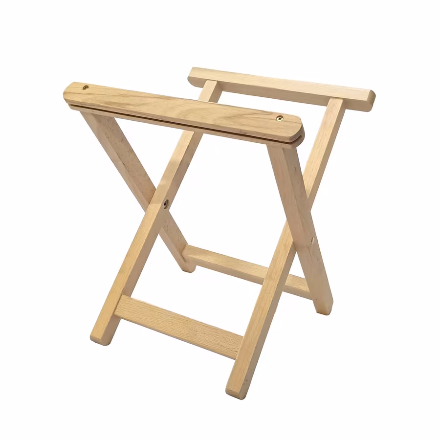 DreamRoots Faltbarer Buchenholz Hocker-Rahmen 110 kg, Standard 50 x 30 x 7 cm, DRL18