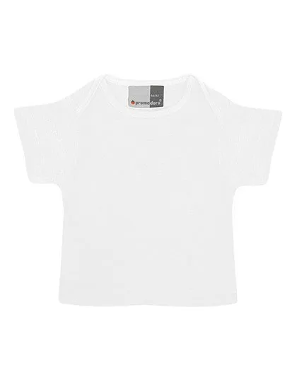 Promodoro Baby T-Shirt mit Schulteröffnung 100% Baumwolle, White 56/62, E110B