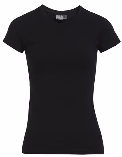 Promodoro T-Shirt Slim Fit en Coton pour Femme, Black XL, E3085
