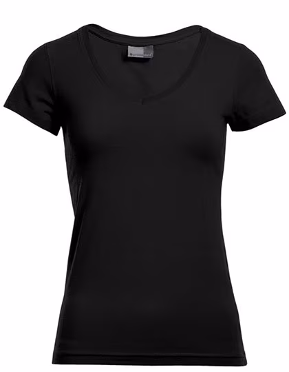 Promodoro Women´s Slim Fit V-Neck-T White XXL (E3086)