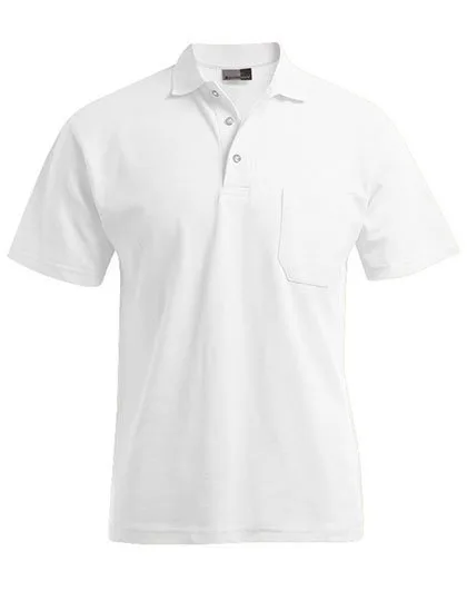 Promodoro Polo Pocket Shirt mit Brusttasche für Herren, White XS, E4100