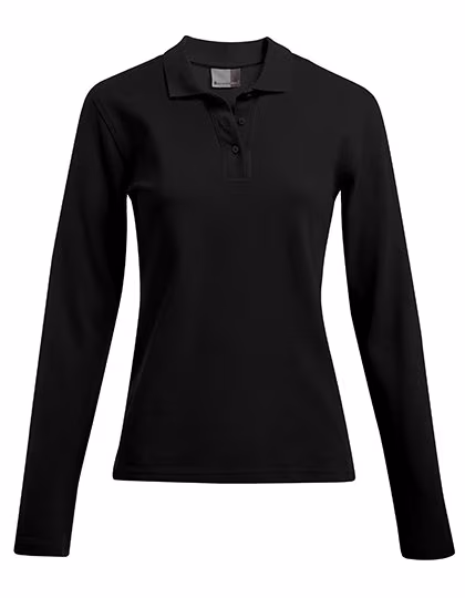Promodoro Heavy Polo Langarmshirt Piqué für Damen, White XL, E4605