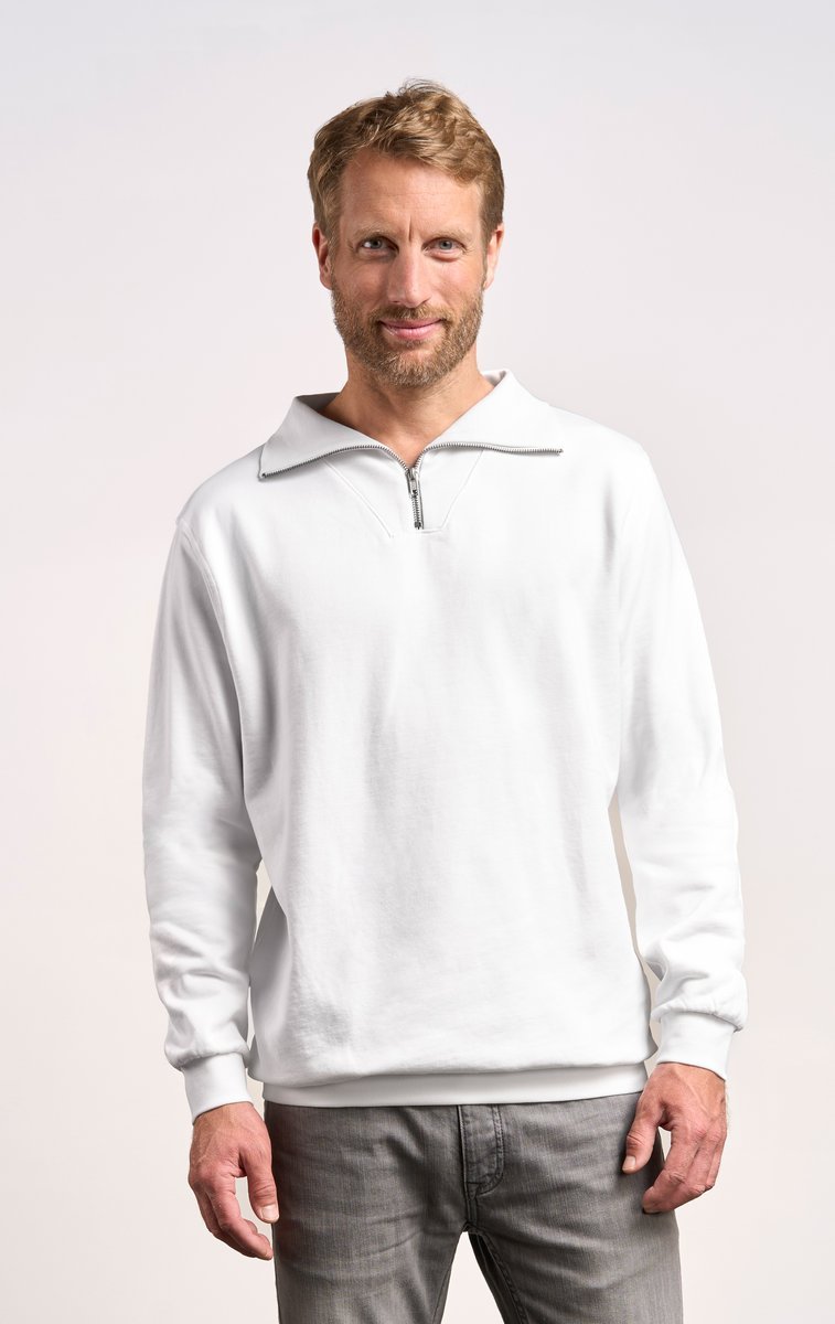 Promodoro Troyer Sweater mit Reißverschluss, Regular-Schnitt, Black S, E5050N