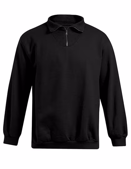 Promodoro Pull Troyer avec Fermeture Éclair, Coupe Régulière, Black S, E5050N