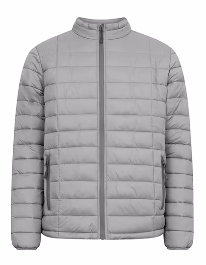 Promodoro Wattierte Herrenjacke mit Kinnschutz, New Light Grey (Solid) 3XL, E7631
