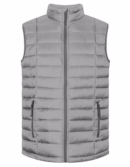 Promodoro Wattierte Herrenweste mit Stehkragen, New Light Grey (Solid) XXL, E7634
