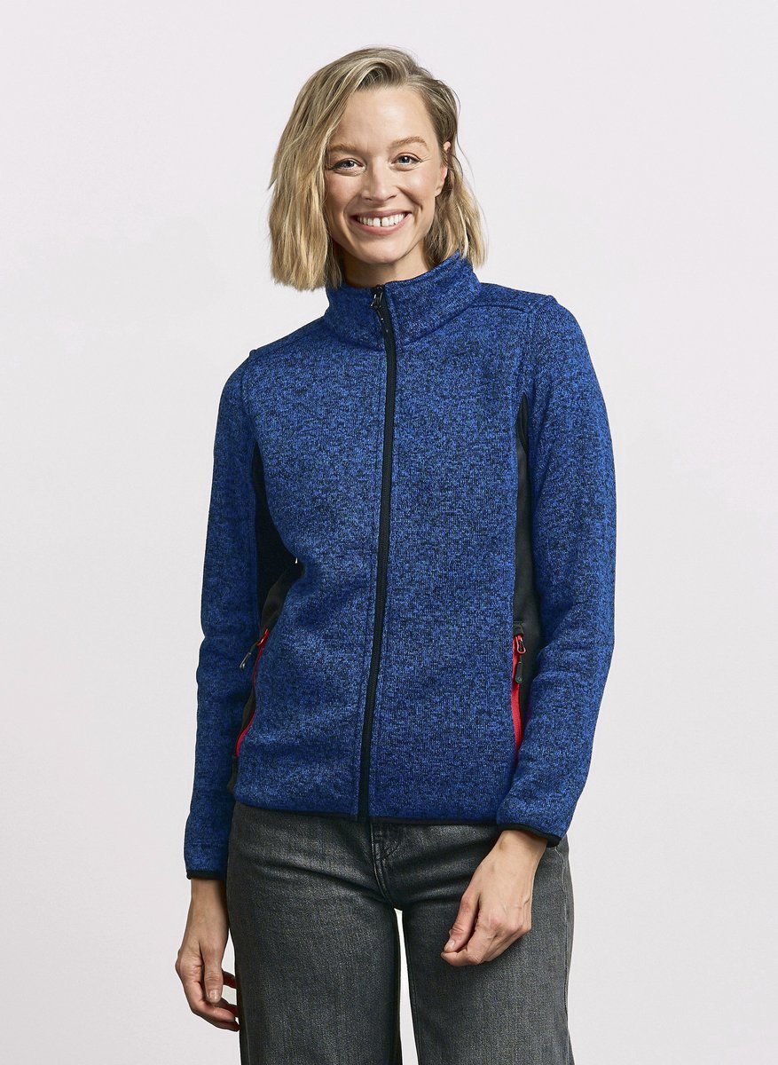 Promodoro Strickfleece-Jacke mit Stehkragen, Heather Graphite S, E7705