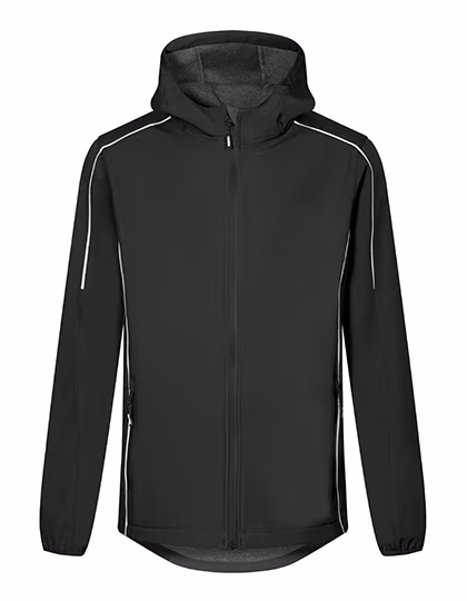 Promodoro Giacca Softshell leggera da Uomo con Cappuccio, Black S, E7830