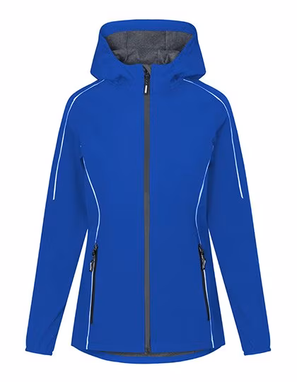 Promodoro Light Softshell Jacke mit Kapuze für Damen, Royal S, E7835