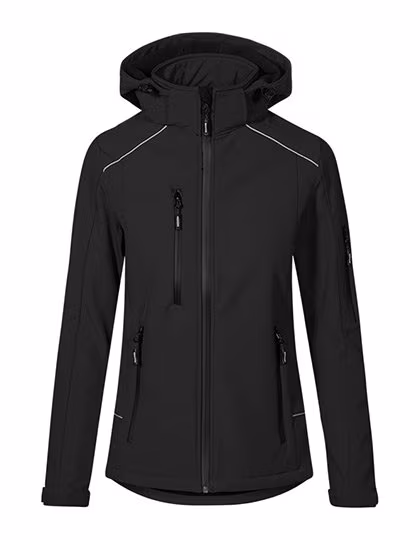 Promodoro Giacca Softshell con Cappuccio da Donna, Black S, E7855