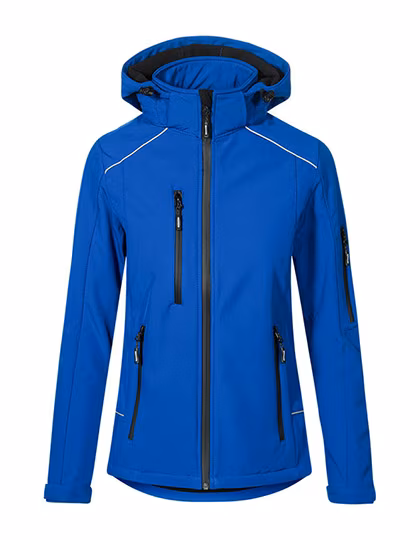 Promodoro Softshell Jacke mit Kapuze für Damen, Royal M, E7855