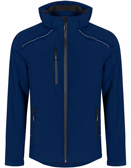 Promodoro Softshell-Jacke mit Kapuze für Herren, Navy M, E7860