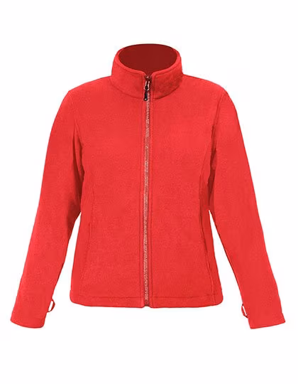 Promodoro Fleece Jacke C+ Slim Fit für Damen, Fire Red S, E7911