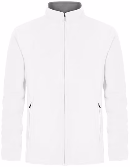 Promodoro Doppelseitige Fleecejacke mit Stehkragen, White/New Light Grey (Solid) XL, E7961