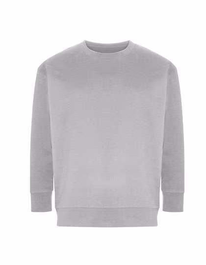 Ecologie Recycled Sweatshirt with Brushed Surface, Heather Grey XS, EA032
