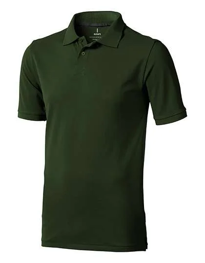 Elevate Life Piqué-Poloshirt Calgary mit Kettenstich für Herren, Army Green XXL, EL38080