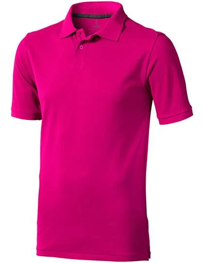 Elevate Life Piqué-Poloshirt Calgary mit Kettenstich für Herren, Pink XL, EL38080