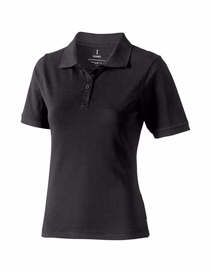 Elevate Life Piqué Polo with Ribbed Collar for Women, Tech Blue S, EL38081