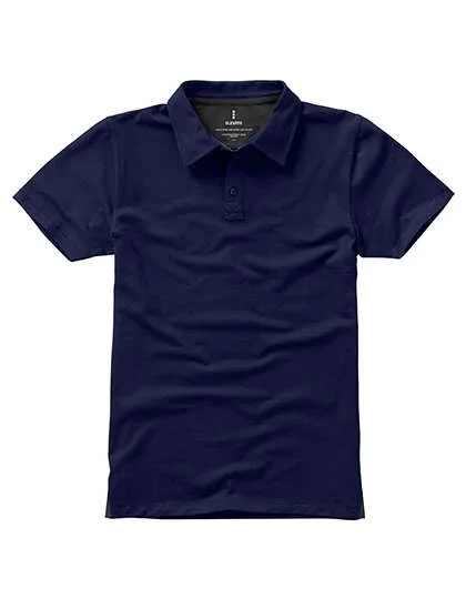 Elevate Life Markham Polo mit V-Einsätzen und Knopfleiste, Navy/Anthracite (Solid) 3XL, EL38084