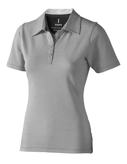 Elevate Life Polo Shirt mit V-Einsätzen für Damen, Grey Melange/Anthracite (Solid) XL, EL38085
