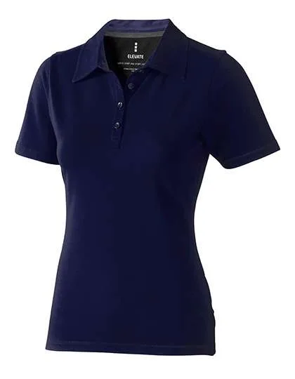 Elevate Life Polo Shirt mit V-Einsätzen für Damen, Navy/Anthracite (Solid) XS, EL38085