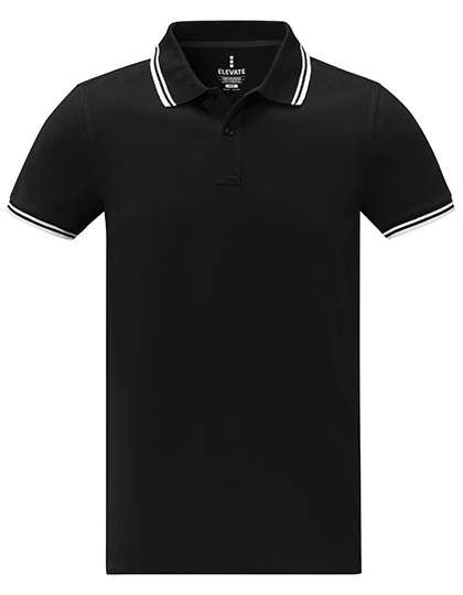 Elevate Life Herren-Polo Amarago aus Piqué-Baumwolle, Black XS, EL38108