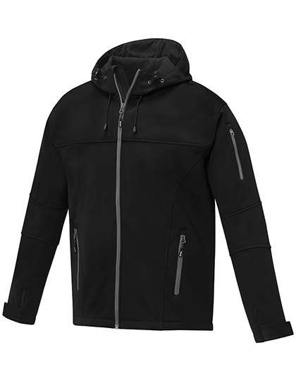 Elevate Life Softshelljacke "Men's Match" atmungsaktiv für Herren, Black XS, EL38327
